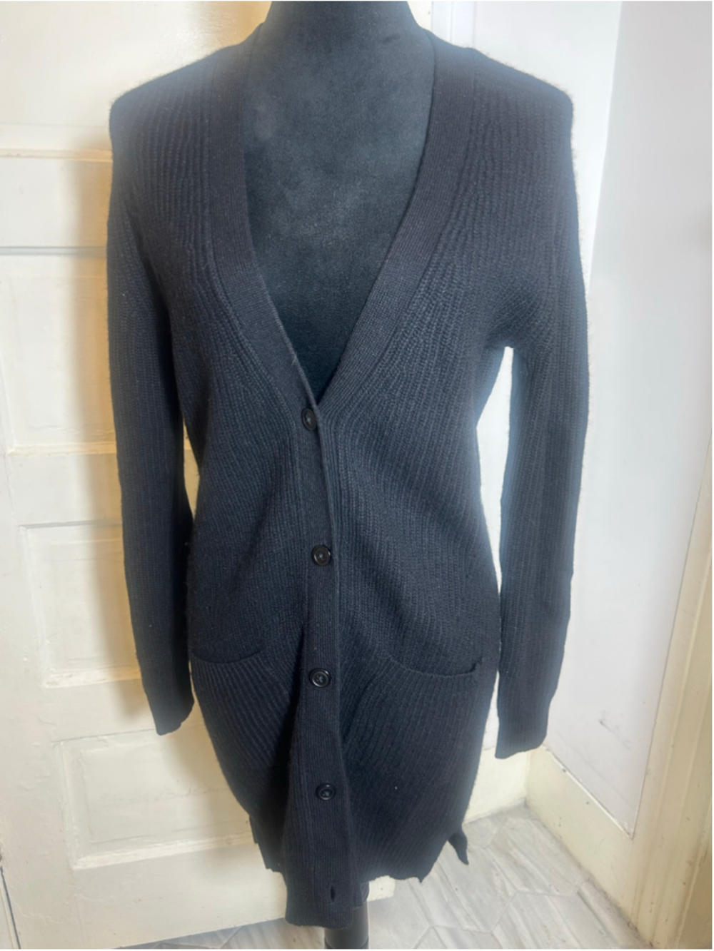Women's Naked Cashmere Black Cardigan Sweater Size S